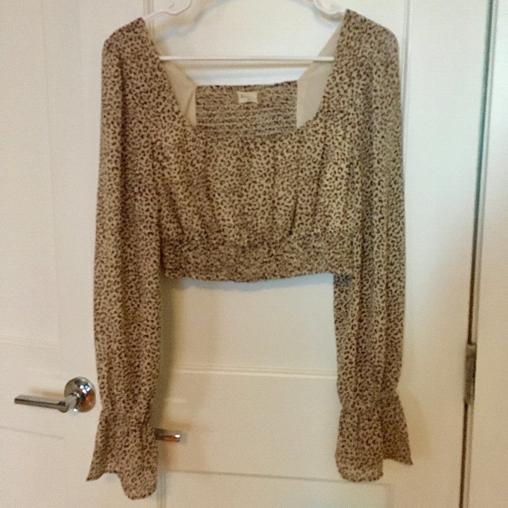 leopard print altar'd state blouse